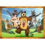 Puzzle Trefl 4w1 Masza i Niedźwiedź - 4